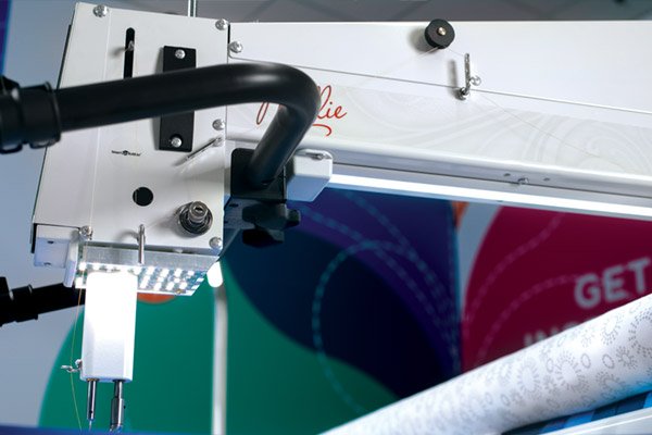LED Lighting under quilting machine throat