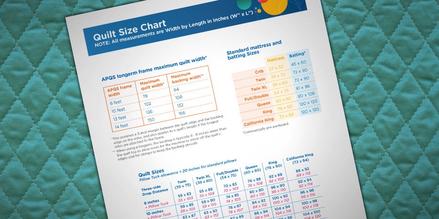 Quilt Size Chart