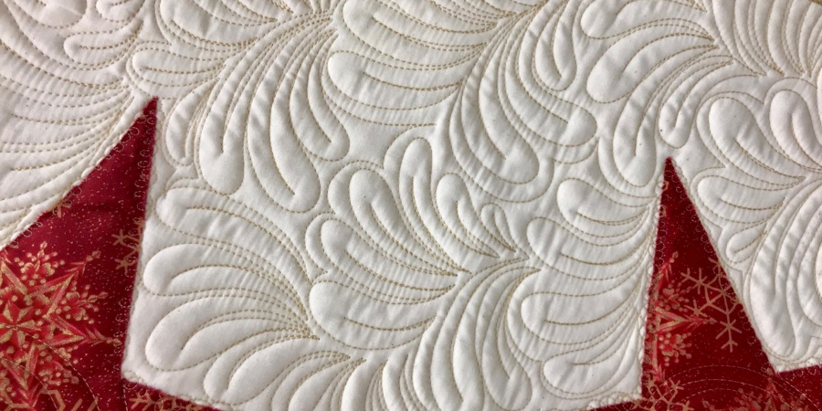 feather fill behind an alternative SID applique