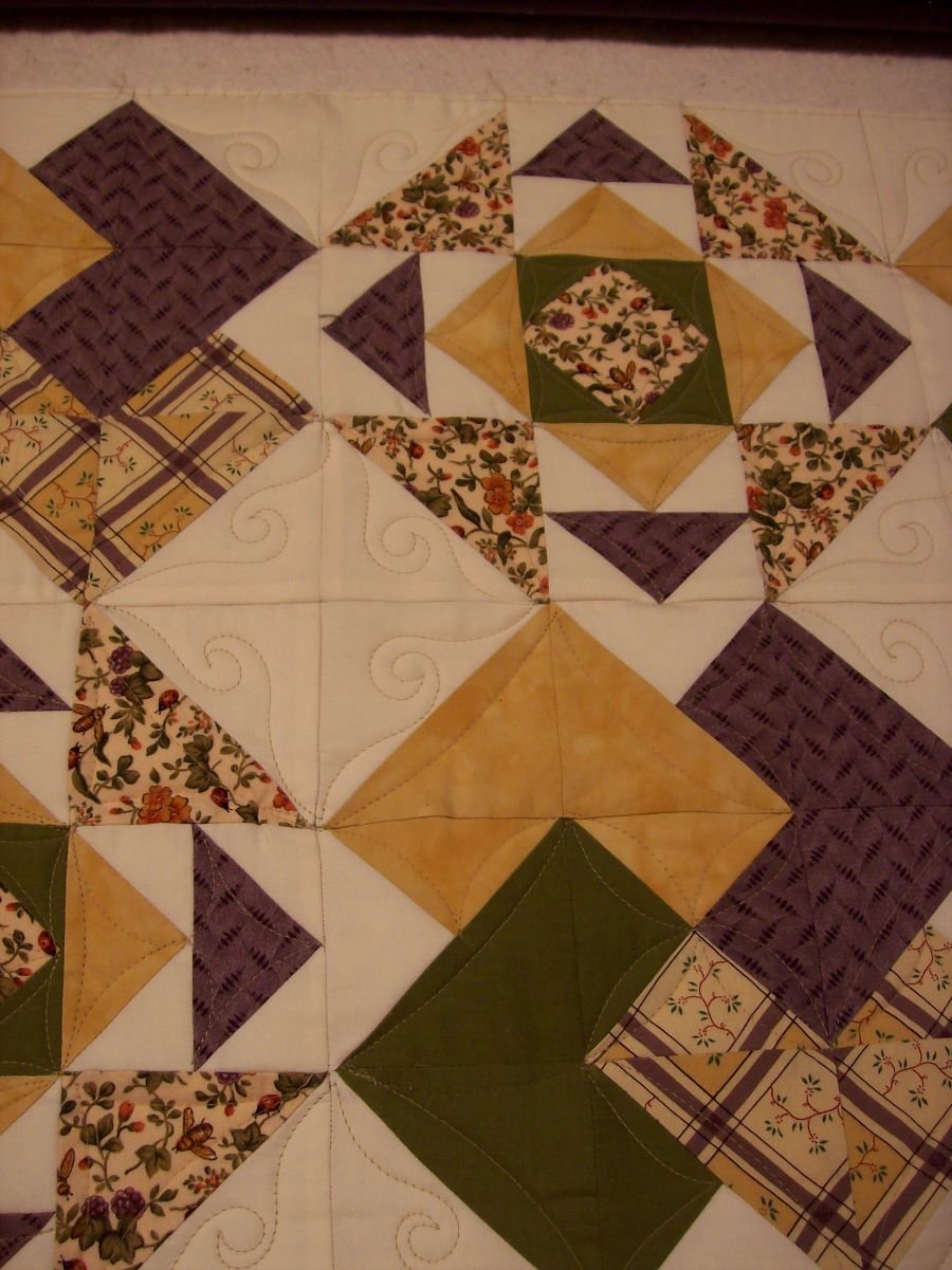 Quilting pattern trends continuous curve